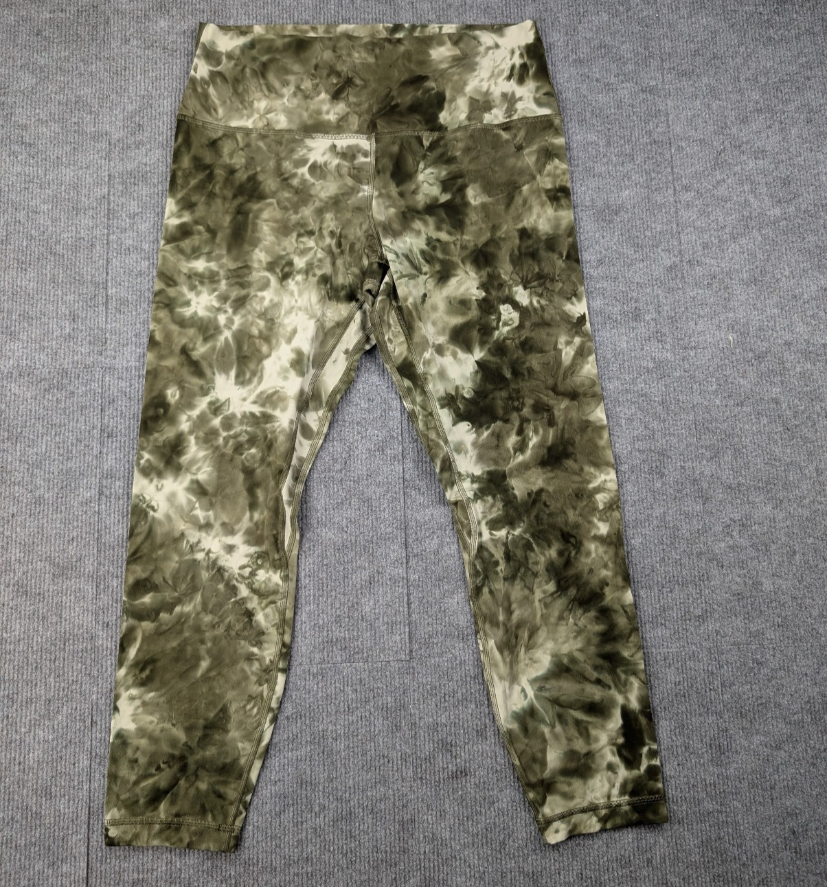 Lululemon Align Leggings Womens 12 Tie Dye Green Athleisure Comfort Yoga Train