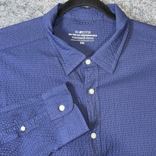 Vineyard Vines On The Go Performance XXL Long Sleeve Button Down Mens Blue Gauzy