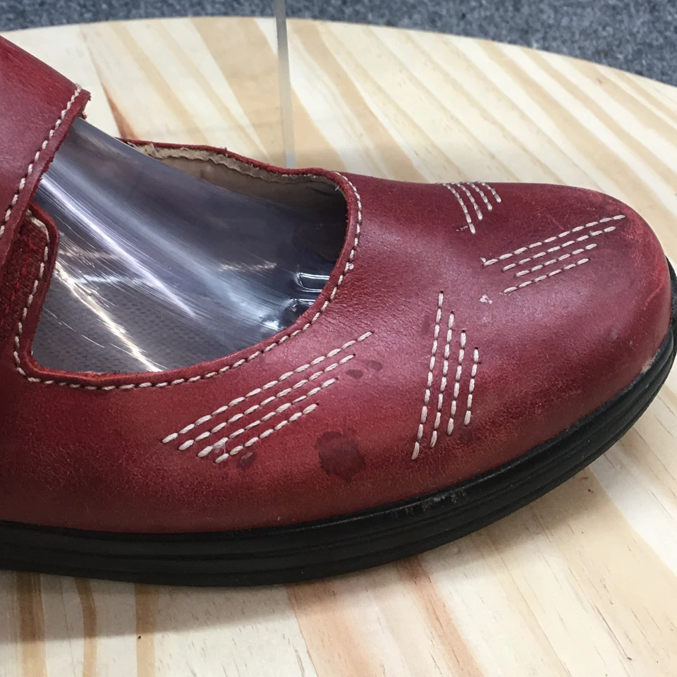 Zapatos Drew para mujer 10 M Mary Jane rojos informales cómodos punta cerrada bajos planos Foto 2 de 4