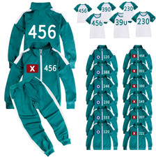 Kids Squid 2 Cosplay Numbers Game Costume Sweatshirt Jacket Pants T-Shirt 4-13Y