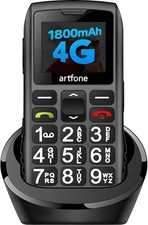 Black - Big Buttons Cell Phone for Seniors  Basic Phone with SOS C1 4G Pro