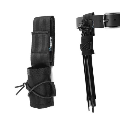 Zip Tie Organizer, Large Capacity Cable Tie Holder with Adjustable Belt Loop ...