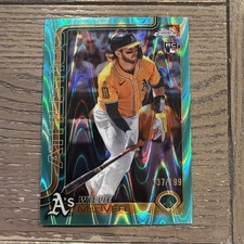 2025 Topps Chrome Update Series - Willie MacIver Aqua Raywave Refractor 137/199