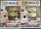 Funko pop NFL Football Fanatics exclusive Buffalo Bills Santa #200 & #282  NEW