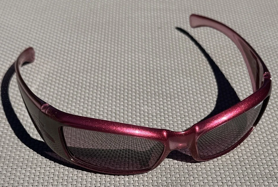 复古 90 年代 Arnette Rage 粉色银色粉红色镜面渐变镜片 意大利偏光 — 第 4/4 张图片