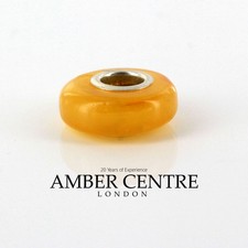 Amber Trolls fits all charm bracelets German Baltic Amber 925 Ag CHA22 RRP£50!!!