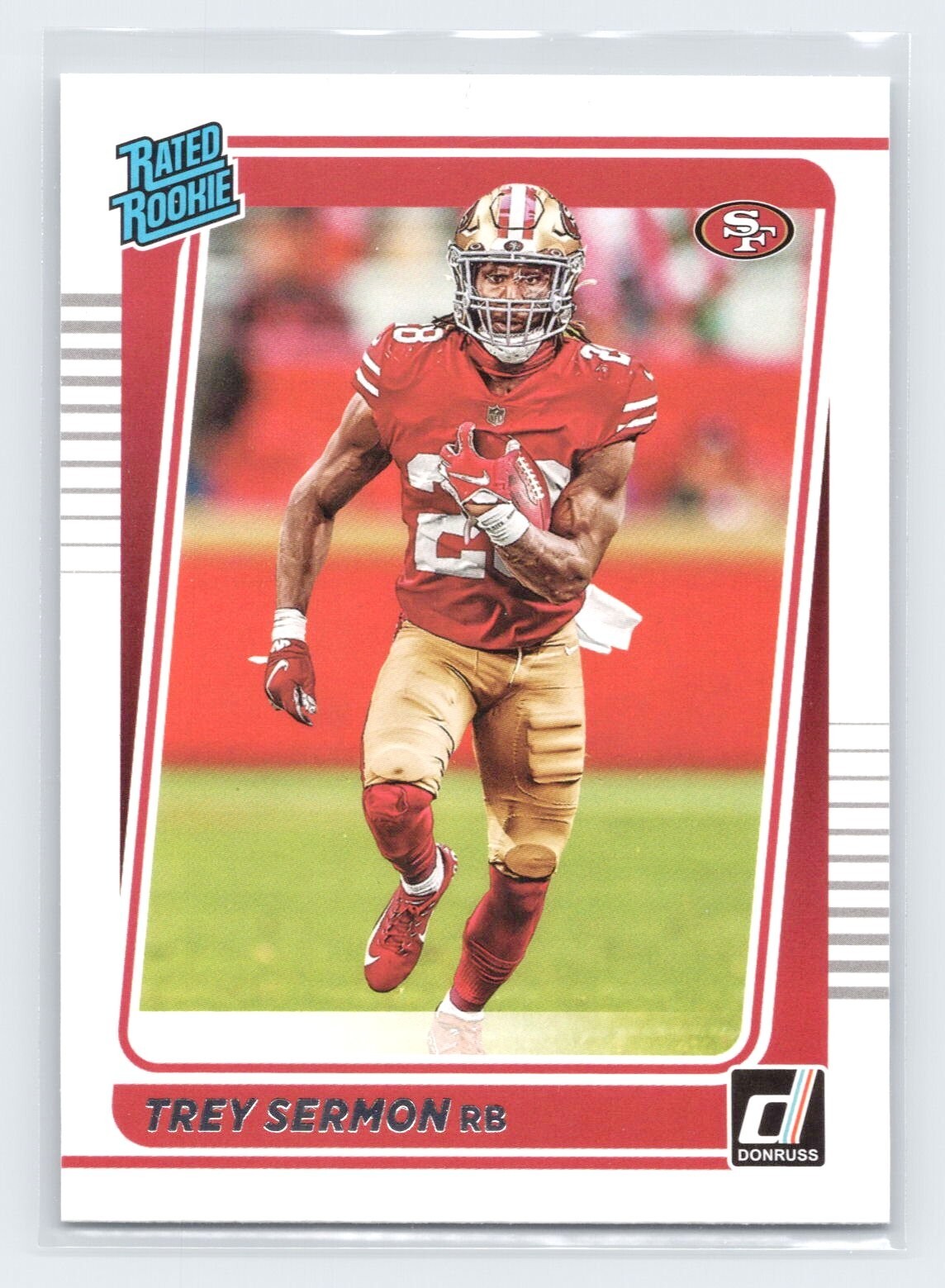 2021 Panini Donruss Rated Rookie #279 Trey Sermon San Francisco 49ers