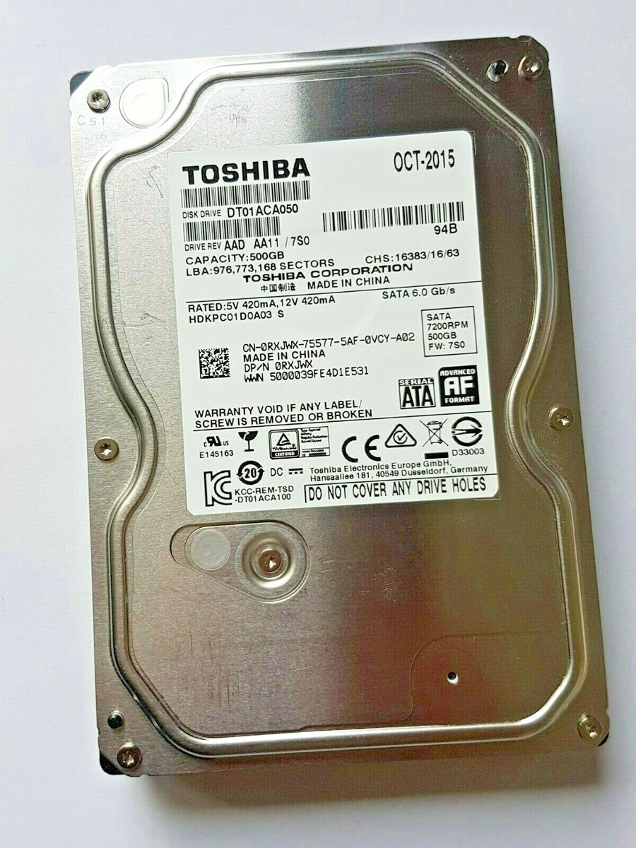 500 Gb Disk Drive Dt01aca050 500 GB SATA Toshiba DT01ACA050