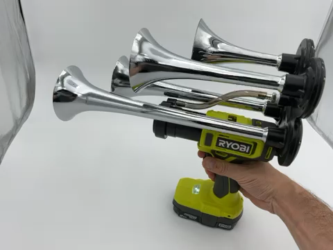 For Ryobi One 18V Drill Train 4 Horn Quad Black Air Trumpets w