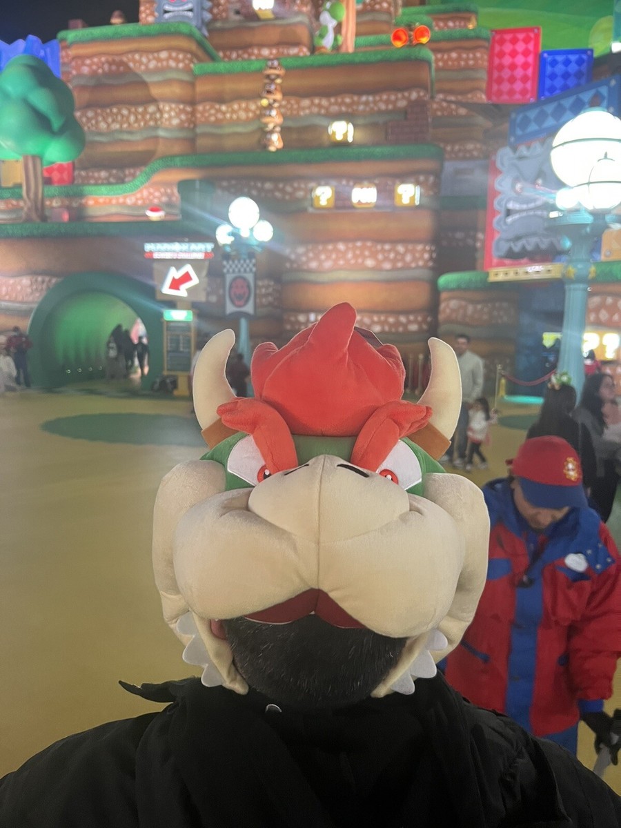 Super Nintendo World Bowser Plush Hat Cosplay Universal Studios