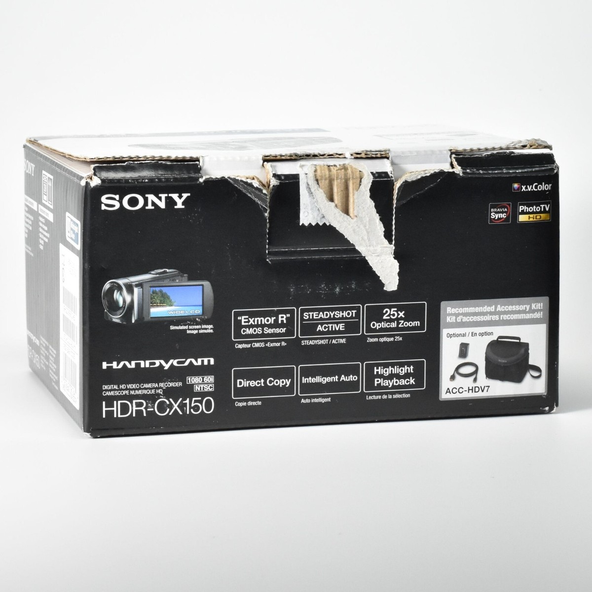 Sony HDR-CX150 16GB HD Handycam Camcorder HD Video 25x Opt Zoom