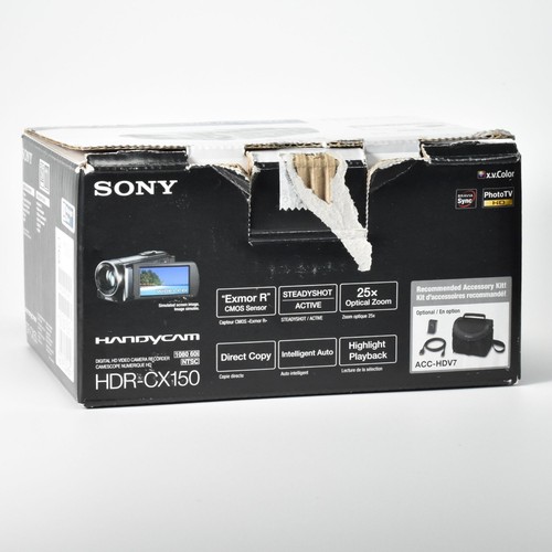 Sony HDR-CX150 16GB HD Handycam Camcorder HD Video 25x Opt Zoom 128GB SD MINT - Picture 15 of 16