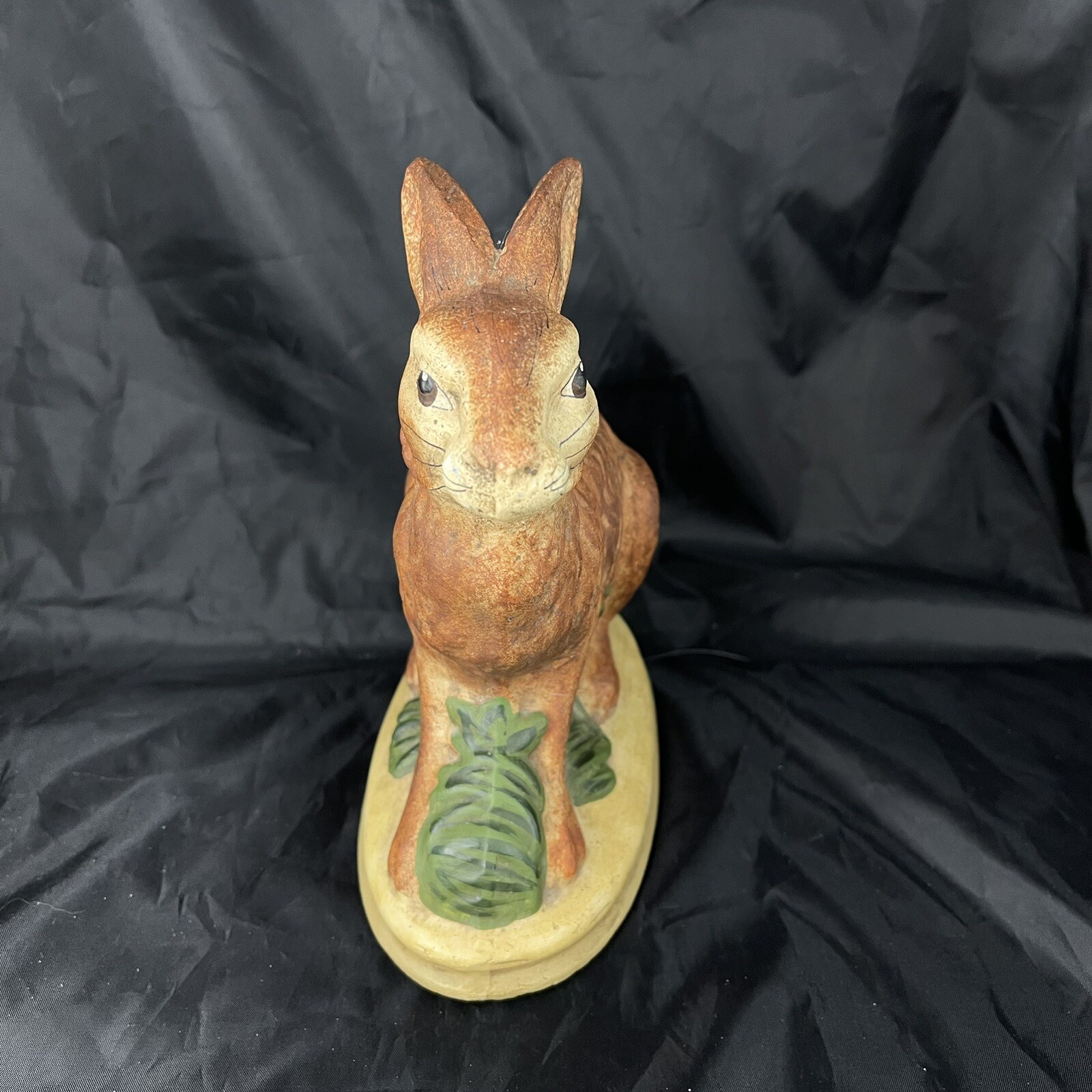 Walnut Ridge Rabbit Walnut Ridge Primitives Chalkware Bunny Rabbit Singed Kathi Lorance ...