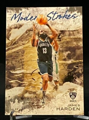2020-21 Court Kings Modern Strokes Amethyst #12 James Harden Brooklyn Nets /99