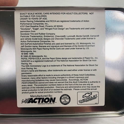 88 Dale Jarrett Collector's cars in a Susan G. Komen Foundation tin box 1999 - Picture 9 of 13