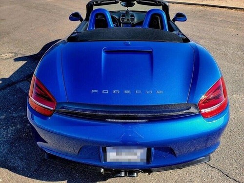 For Porsche Boxster S GTS 981 Forged Carbon Fiber Rear Wing Trunk Spoiler 13-16 - Picture 2 of 4
