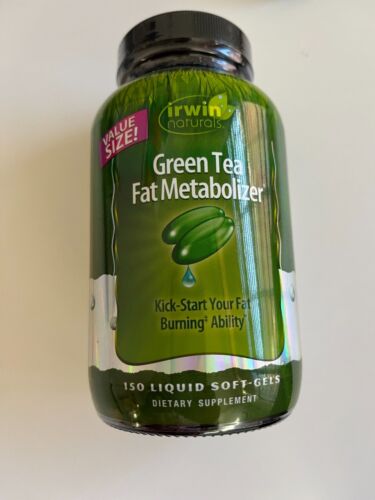 Irwin Naturals Green Tea Fat metabolizer, 150 Liquid Soft Gels Exp 04/2025 NEW