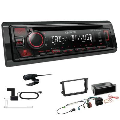 Kenwood Autoradio Spotify DAB Bluetooth Einbauset für Skoda Superb II schwarz