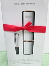 Williams Sonoma Signature Electric Wine Opener Set (with aerator) MSRP $196 New