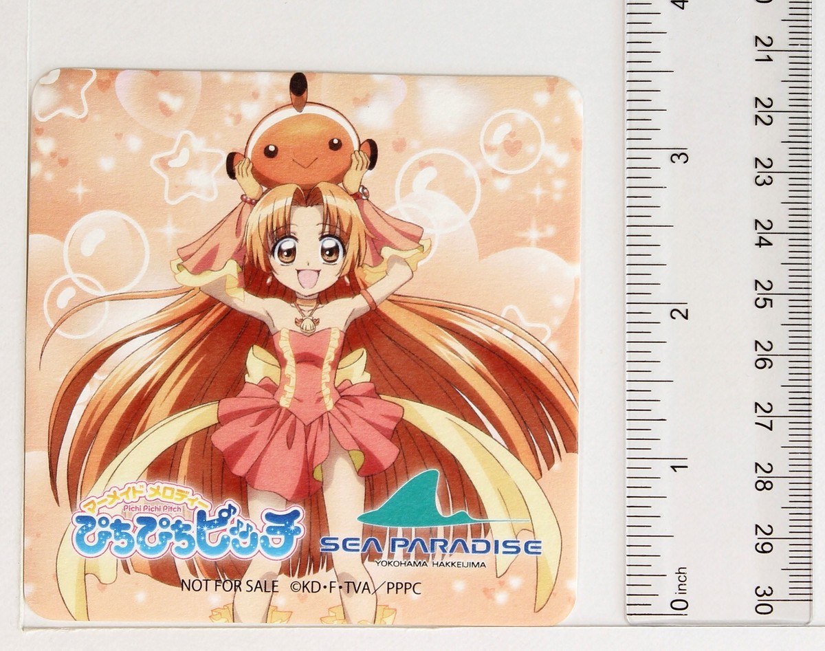 Mermaid Melody Pichi Pichi Pitch Paper Coaster Card Seira Sea