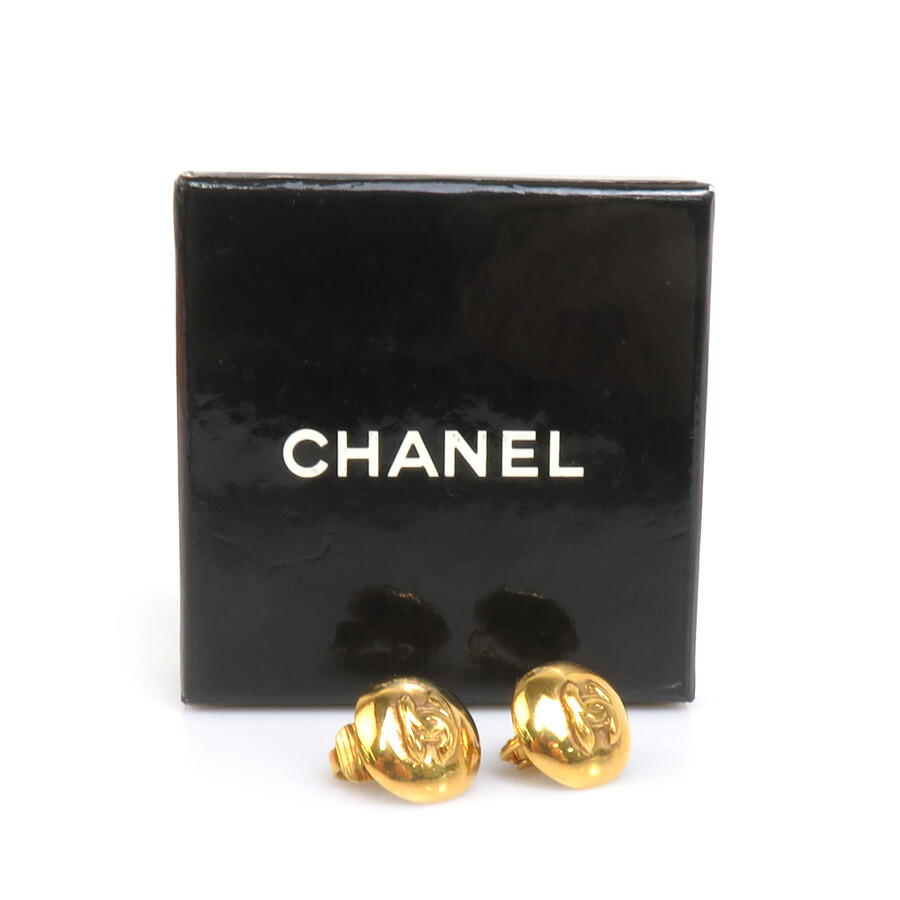 Auth CHANEL CC Logo Earrings Gold Metal - e58370f | eBay Auth CHANEL CC Logo Earrings Gold Metal - e58370f | eBay