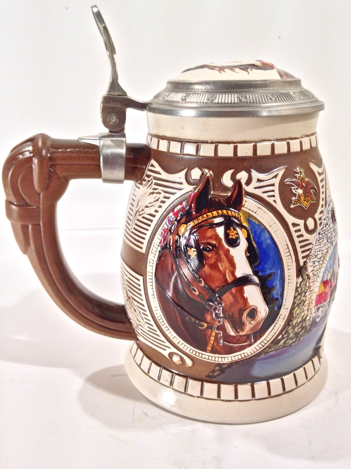 Vintage 1995 Anheuser Busch Menbers Only CB-1 Beer Stein Ceramarte Brazil NOS