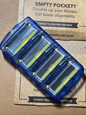 Dollar Shave Club Executive Razor Cartridges 6 Blade 4ct Pack DSC