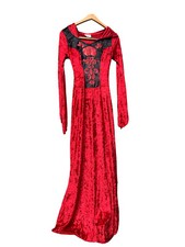 Halloween Party Dress Medieval Witches Cloak Cosplay Costume Size Small