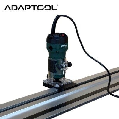 Metabo FM 500-6 Trimmfräse Führungsschiene Adapter auf Ryobi Führungsschiene 230V 110V