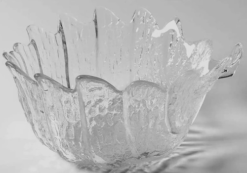 Retro ORREFORS CRYSTAL Sweden 22.5cm Med Bowl SCANDINAVIAN EDEN Lars Hellsten VG - Picture 4 of 12