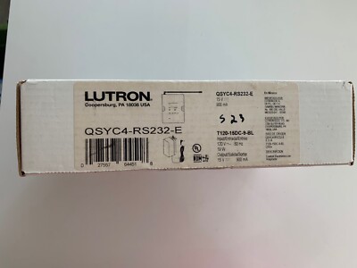 Lutron Integration with Ethernet and RS-232 E (QSYC4-RS232)