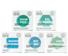 Kit de cosmétiques solides nickel doux testé sans plastique bio végétalien