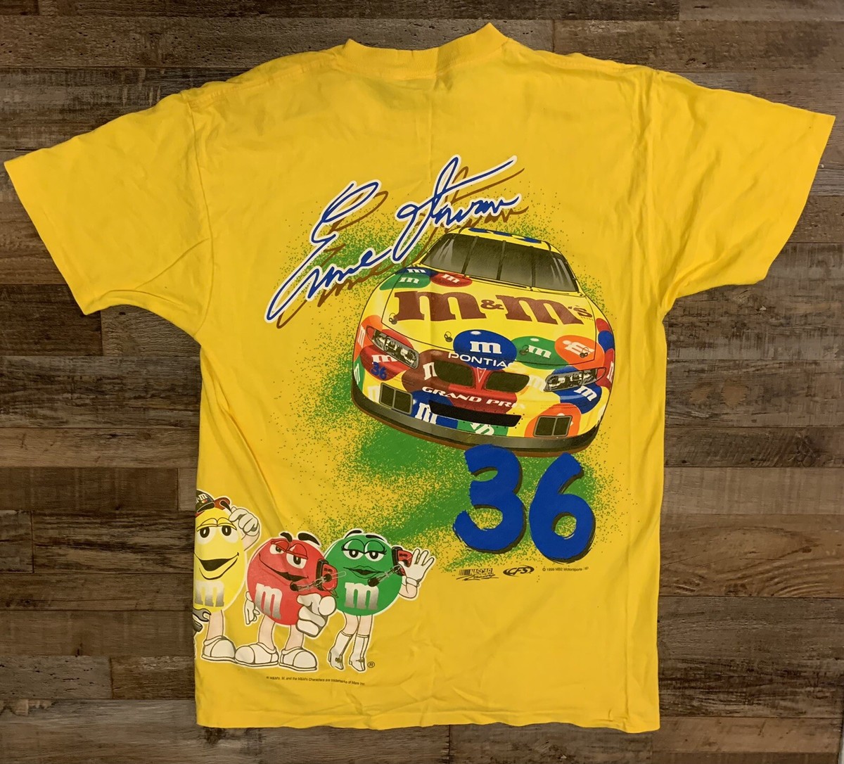 Ernie Irvan #36 Nascar Racing Vtg 90s M&M