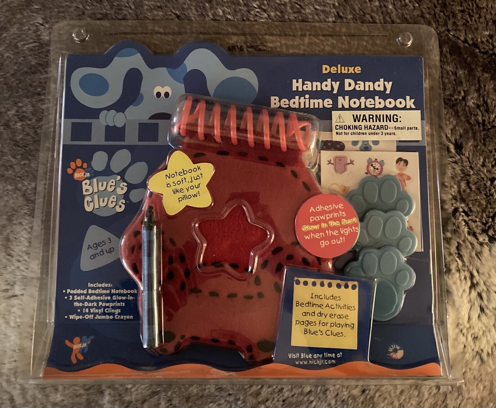 * Rare * Blue's Clues Thinking Chair Handy Dandy Bedtime Notebook Joe Steve 2002 eBay