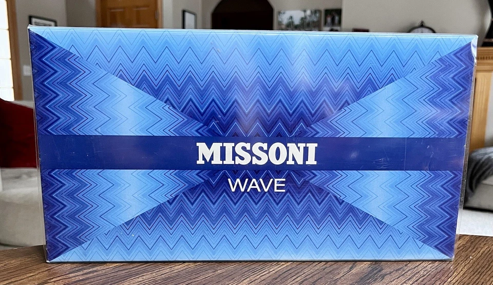 Missoni WAVE 3,4 oz/.30 oz EDT + desodorante + bálsamo para después del afeitado conjunto de regalo NUEVO Foto 2 de 4