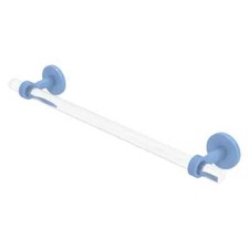 Allied Brass Clearview CV-41G-18-FTB 18" Towel Bar/Grooved Accents, Troll Blue