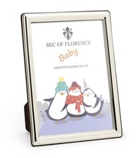 5x3,5”in Hallmarked Solid 925 Sterling Silver Baby Photo Frame 7370/9x13BA*G10UK