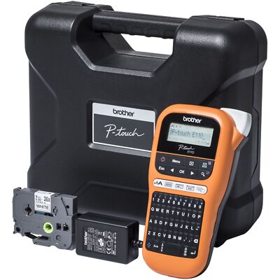 Brother P-touch PT-E110VP Handheld Etikettendrucker mit Koffer NEU OVP