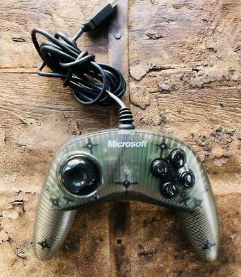 Microsoft Controller Sidewinder Plug & Play PC Game Pad Clear Green USB 1999 VTG