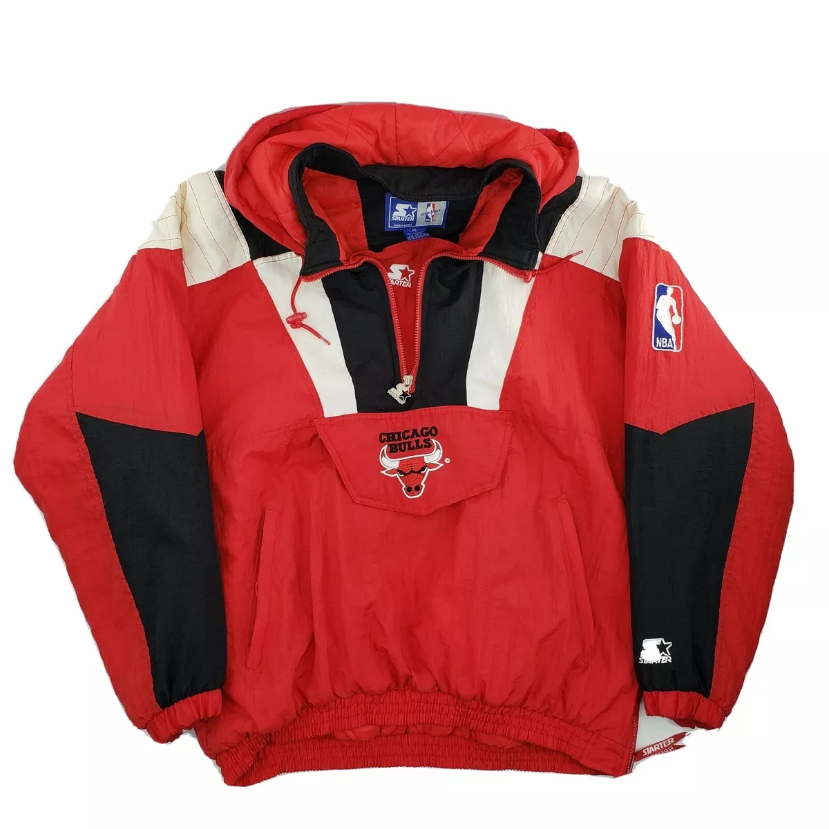 Vintage Chicago BULLS Pullover Jacket by STARTER / Classic 