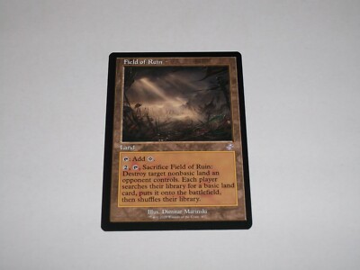 MTG 2020 Shifted Time Spiral Remastered Colorless Land Field of Ruin Card |  eBay