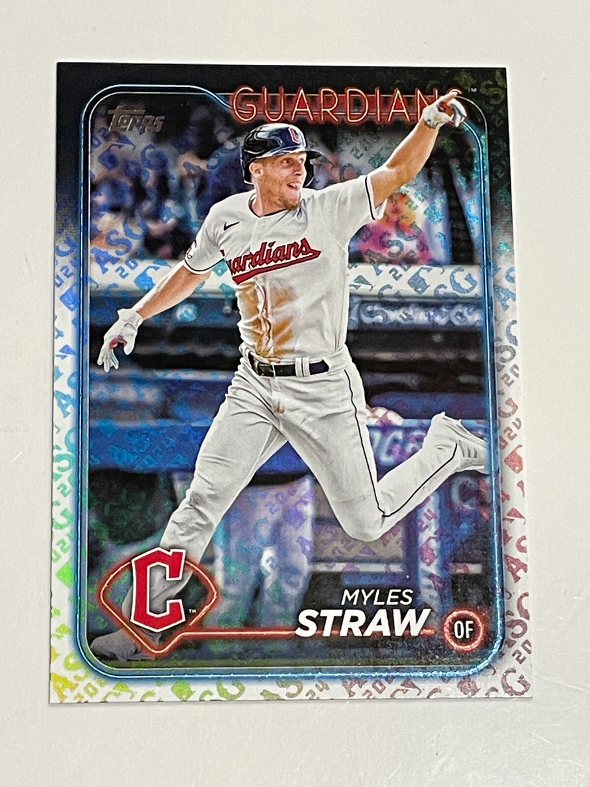 2024 Topps All-Star Game Baseball Foil Parallel #361 - Myles Straw - Guardians