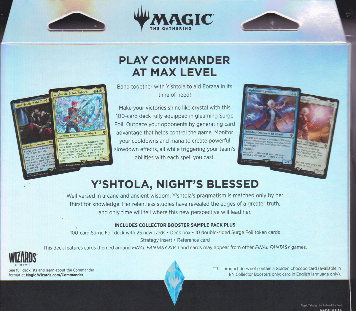FINAL FANTASY XIV Commander Deck Scions & Spellcraft Collector's