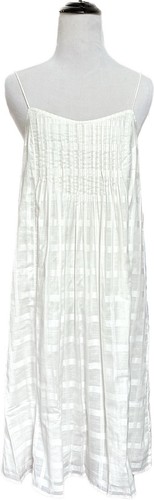 New J.Crew Pintuck Sundress White Textured Windowpane Size 12