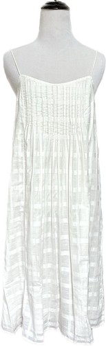 New J.Crew Pintuck Sundress White Textured Windowpane Size 0 - Picture 1 of 6