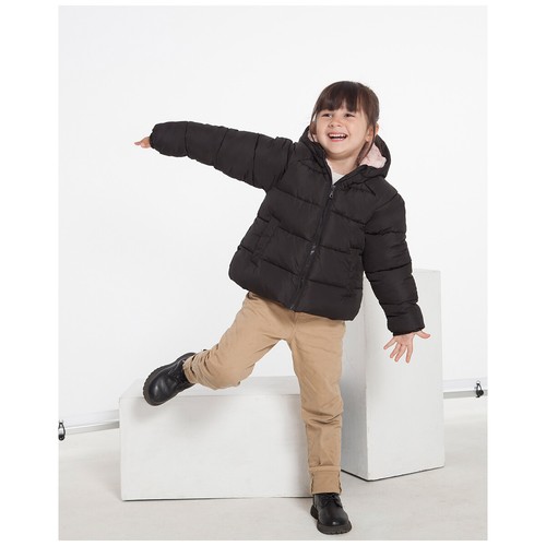 Rokka&Rolla Girls' Heavyweight Puffer Jacket Sherpa Lined Winter Coat - Picture 40 of 42