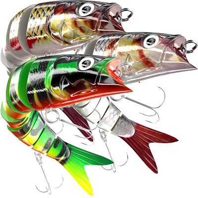INNOTAK Fishing Lures Bass Swimbait - Segmented Fishing Lure Multi Jointed Lures