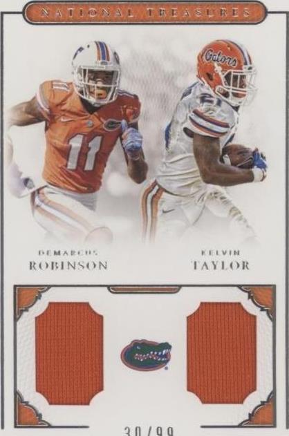 2016 Panini National Treasures Collegiate Demarcus Robinson Kelvin Taylor #2 - 1 of 2