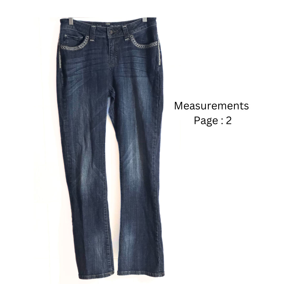 LEE Platinum Label Jeans Sz: 8M / Western Boho Bootcut Prairie Rodeo Pants