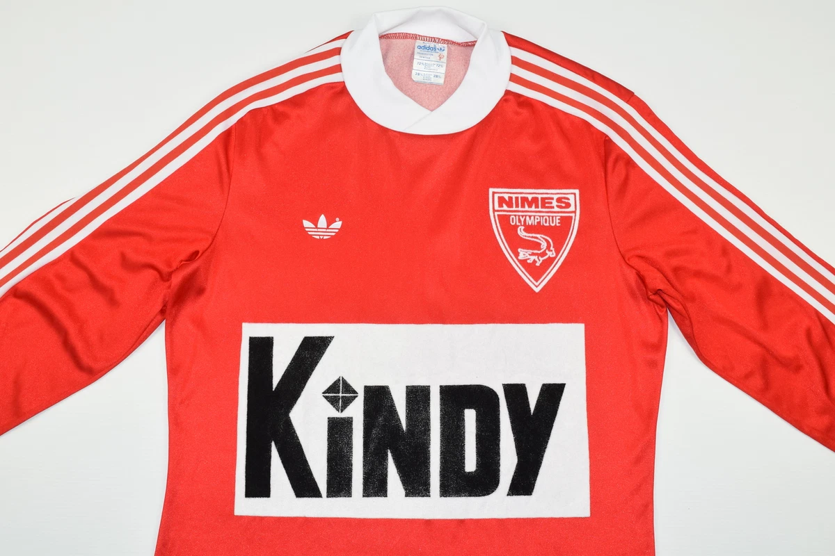 1980 1982 NIMES LE COQ SPORTIF HOME FOOTBALL SHIRT SIZE S